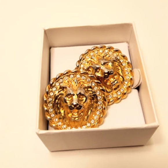 Anne Klein Jewelry - Anne Klein Vintage Gold tone Rhinestone earrings